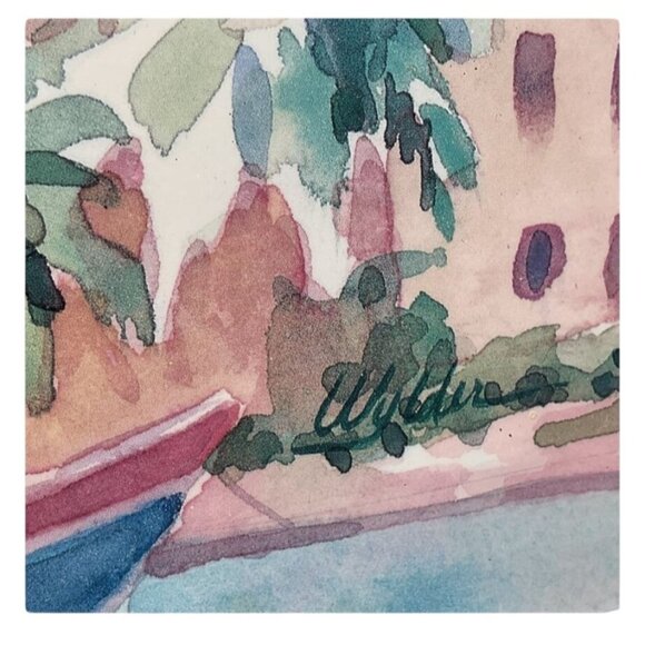 Watercolor Print Framed Dana Wylder Caribbean Islands | 20” x 24” - Picture 3 of 3